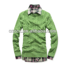 13STC5641 мода хлопок мужской свитер джемпер мужской хлопок кабель вязать свитер